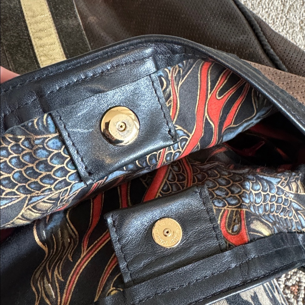 Maya Moon Designs Luxury Custom Leather Bag with Gold Accents - Picture 14 of 17